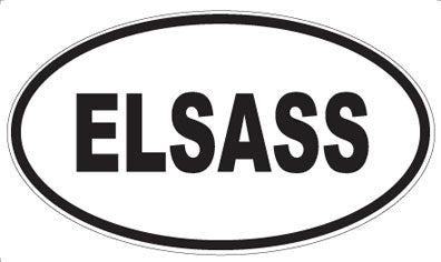 ELSASS - Oval Sticker