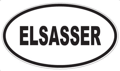 ELSASSER - Oval Sticker