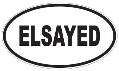 ELSAYED - Oval Magnet