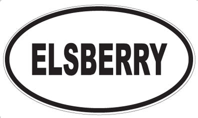 ELSBERRY - Oval Sticker