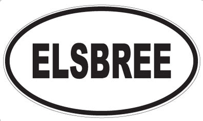 ELSBREE - Oval Sticker