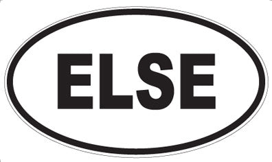 ELSE - Oval Sticker
