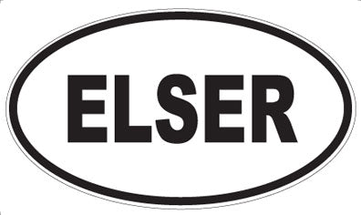 ELSER - Oval Magnet