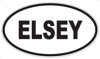 ELSEY - Oval Magnet
