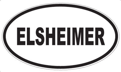 ELSHEIMER - Oval Sticker