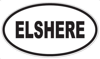 ELSHERE - Oval Magnet