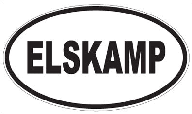 ELSKAMP - Oval Sticker