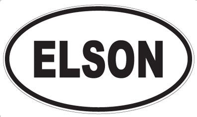 ELSON - Oval Sticker