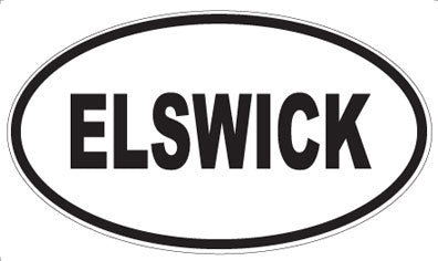 ELSWICK - Oval Sticker