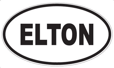 ELTON - Oval Sticker
