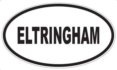 ELTRINGHAM - Oval Sticker