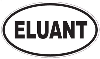 ELUANT - Oval Sticker