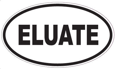 ELUATE - Oval Sticker