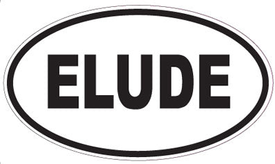 ELUDE - Oval Sticker
