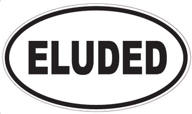 ELUDED - Oval Sticker