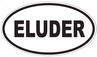 ELUDER - Oval Sticker