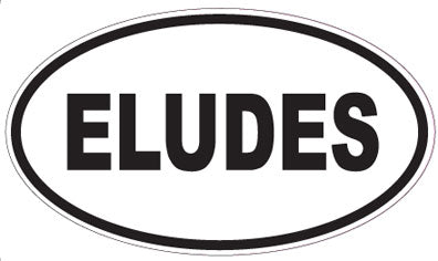 ELUDES - Oval Sticker