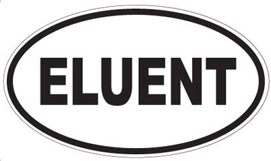 ELUENT - Oval Sticker