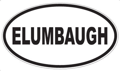 ELUMBAUGH - Oval Sticker