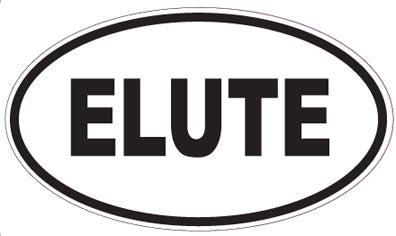 ELUTE - Oval Sticker