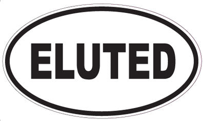 ELUTED - Oval Sticker
