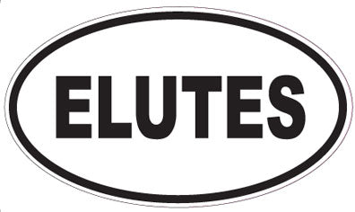 ELUTES - Oval Sticker