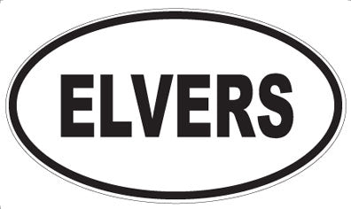ELVERS - Oval Magnet