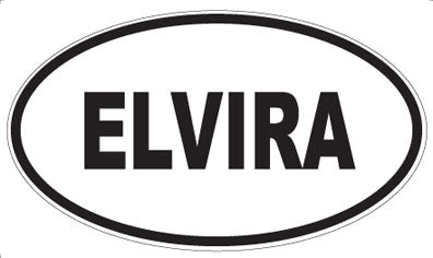 ELVIRA - Oval Sticker