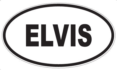 ELVIS - Oval Sticker