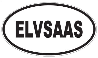 ELVSAAS - Oval Sticker