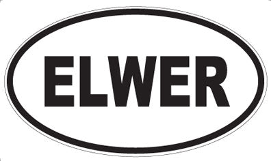 ELWER - Oval Sticker