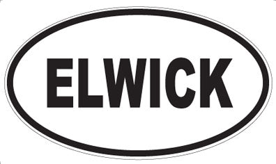 ELWICK - Oval Sticker