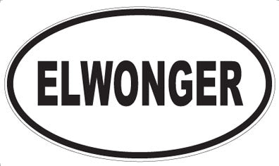 ELWONGER - Oval Magnet