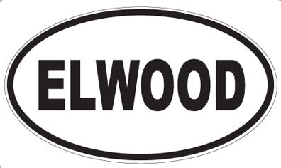 ELWOOD - Oval Sticker