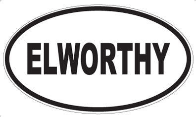 ELWORTHY - Oval Sticker