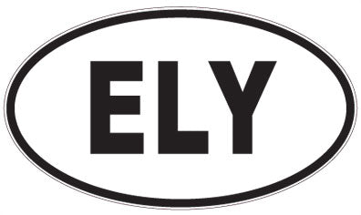ELY - 3 Letter Initials Oval Magnet