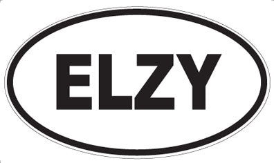 ELZY - Oval Sticker