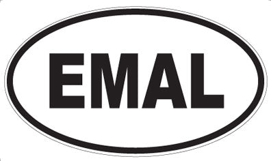 EMAL - Oval Sticker