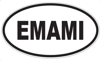 EMAMI - Oval Sticker