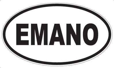 EMANO - Oval Sticker