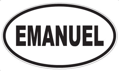 EMANUEL - Oval Sticker