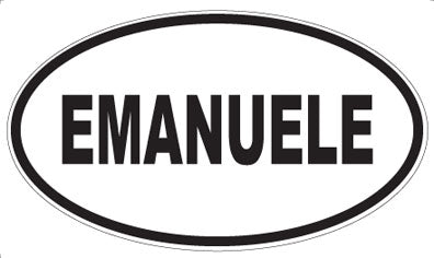 EMANUELE - Oval Sticker