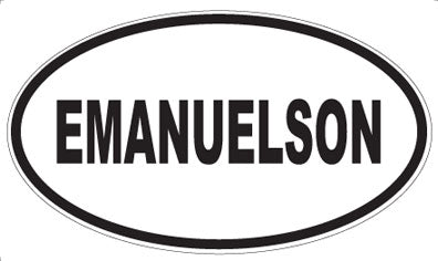 EMANUELSON - Oval Magnet