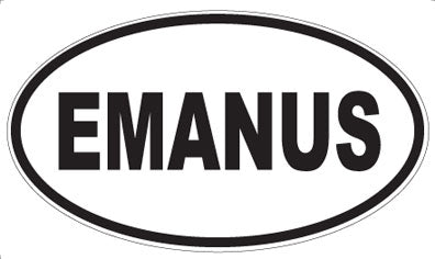 EMANUS - Oval Sticker