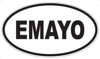 EMAYO - Oval Sticker