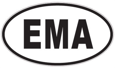EMA - 3 Letter Initials Oval Magnet