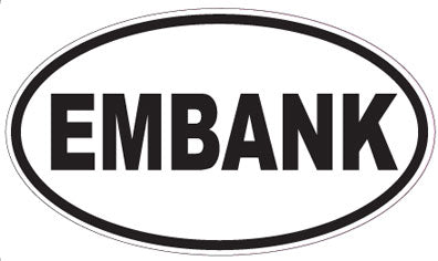 EMBANK - Oval Sticker
