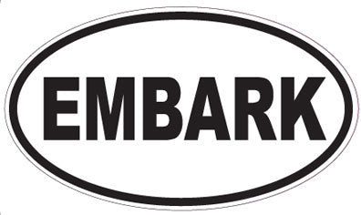 EMBARK - Oval Sticker