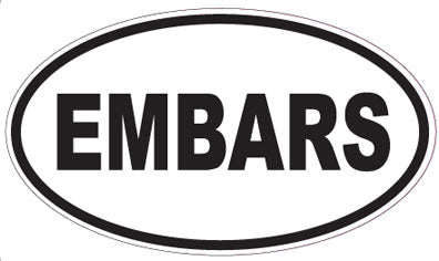 EMBARS - Oval Sticker