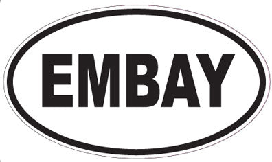 EMBAY - Oval Sticker